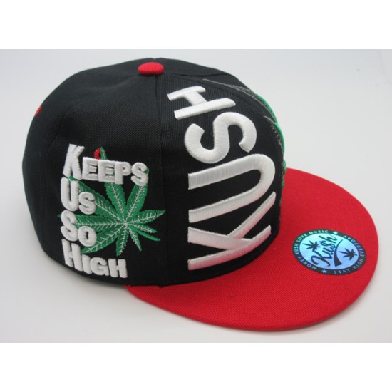 1303-21 KUSH SNAP BACK BLK/RED