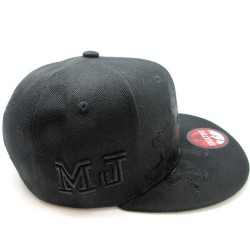 1402-07 MJ DRIBBLING SNAP BACK BLK/BLK