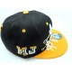 1402-07 MJ DRIBBLING SNAP BACK BLK/GOL