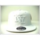 1404-06 SALE 3 Logo Fitted "New York" WHT/WHT