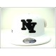 1404-06 SALE 3 Logo Fitted "New York" WHT/BLK