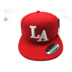 1404-06 LA CITY FITTED HAT RED/WHT