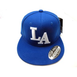 1404-06 LA CITY FITTED HAT ROY/WHT