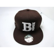 1404-06 B MORE CITY FITTED HAT BROW/WHT