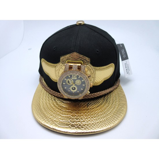 1405-04 BUCK FIFTY Watch Cap BLK/METALIC GOLD