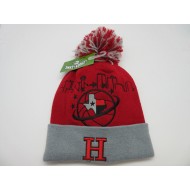1808-01 SKY LINE#3 POM KNIT HOUSTON RED/GRY