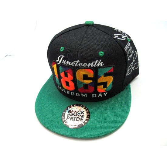 1865-03 JUNTEETH SNAP BACK"1865 "BLK/KEL