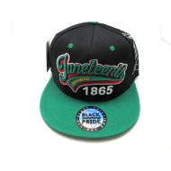 1865-02 JUNTEETH SNAP BACK"1865 SCRIPT"BLK/KEL