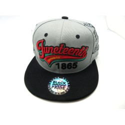 1865-02 JUNTEETH SNAP BACK"1865 SCRIPT"GRY/BLK