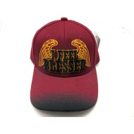 1906-13 RELIGIOUS HAT "I FEEL BLESSED" BUR/BLK