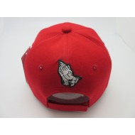 1906-13 RELIGIOUS HAT "I FEEL BLESSED" PINK/WHT