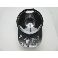 1906-13 RELIGIOUS HAT "I FEEL BLESSED" BUR/BLK