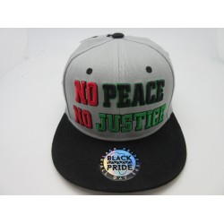 BLM "NO PEACE" SNAP BACK 2003-19 GRY/BLK