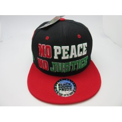 BLM "NO PEACE" SNAP BACK 2003-19 BLK/RED