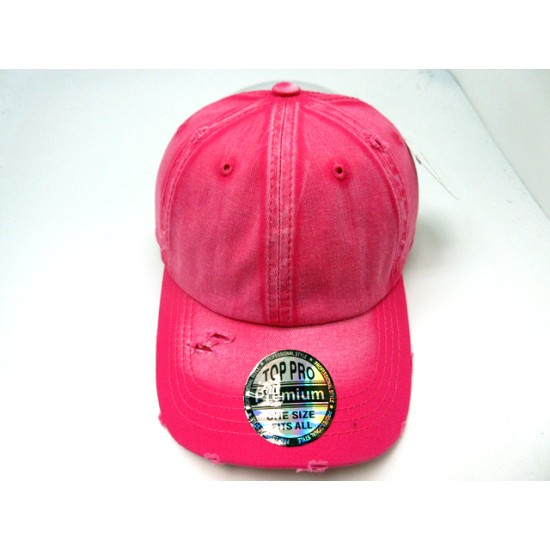 2009-11 VINTAGE PLAIN POLO HAT HOT PINK