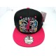 2101-04 BORN TO FLY SNAP BACK BLK/HOT PINK