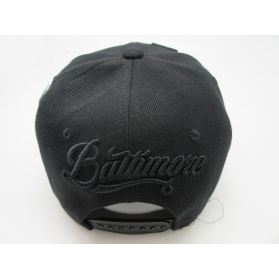 2102-01 CITY SPLASH SNAP BACK BALTIMORE BLK/BLK