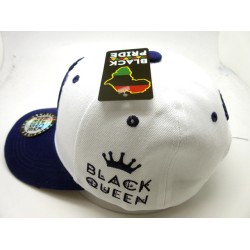 2103-21 WOMENS SNAP BACK "BLACK QUEEN" WHT/PUR