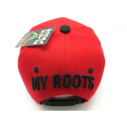 2103-20 WOMENS SNAP BACK "MY ROOTS" RED/BLK