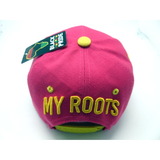 2103-20 WOMENS SNAP BACK "MY ROOTS" HOT/YEL