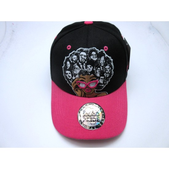 2103-20 WOMENS SNAP BACK "MY ROOTS" BLK/HOT