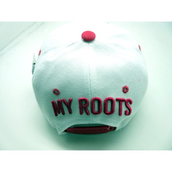 2103-20 WOMENS SNAP BACK "MY ROOTS" WHT/SKY