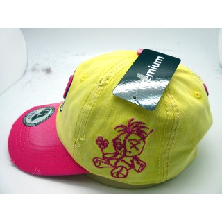 2103-14 VOODOO VINTAGE CURVED HAT HOT/KELLY