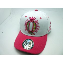 2103-21 WOMENS SNAP BACK "BLACK QUEEN" WHT/HOT
