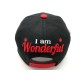 2103-18 WOMENS I AM WONDERFUL BK/RED