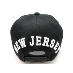 2104-10 NJ 3LOGO W/MAP SOLID BLK/BLK