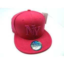 2104-10 CITY CLASSIC 21 SNAP BACK NEW YORK HOT PINK