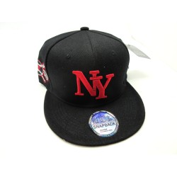2104-10 CITY CLASSIC 21 SNAP BACK NEW YORK BLK/RED