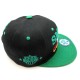 2106-01 SMOKE FOR THE CULTURE SNAP BACK GRY/BLK