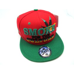 2106-01 SMOKE FOR THE CULTURE SNAP BACK RED/KEL