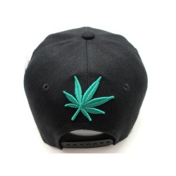 2106-01 SMOKE FOR THE CULTURE SNAP BACK BLK/BLK