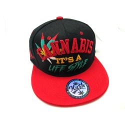 2106-02 CANNABIS ITS LIFE STYLE BLK/RED