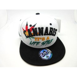2106-02 CANNABIS ITS LIFE STYLE WHT/BLK