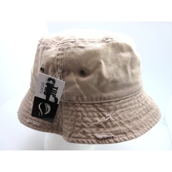 2106-15 VINTAGE BUCKET HAT KHAKI M/L XL/2XL