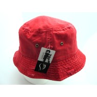 2106-15 VINTAGE BUCKET HAT RED M/L XL/2XL