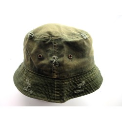 2106-15 VINTAGE BUCKET HAT OLIVE GREEN M/L XL/2XL