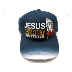 2109-20 RELIGIOUS HAT "J.C MATTER" NAV/WHT