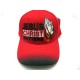 2109-20 RELIGIOUS HAT "J.C MATTER" RED/BLK