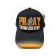 2109-22 RELIGIOUS HAT "PRAY/24/7365" BLK/GOL