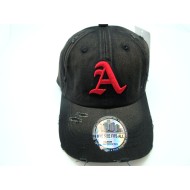 2110-04 CITY VINTAGE 2 LOGO HAT ATLANTA BLACK RED