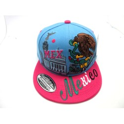 2202-01 COUNTRY "DOWNTOWN SNAP BACK"MEXICO SKY/HOT