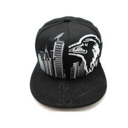 2202-01 CITY DOWN TOWN SNAP BACK BALTIMORE BLK/BLK