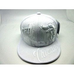 2202-01 CITY DOWN TOWN SNAP BACK CHICAGO WHT/WHT
