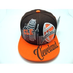 2202-01 CITY DOWN TOWN SNAP BACK CLEVELAND BRO/ORA
