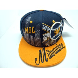 2202-01 CITY DOWN TOWN SNAP BACK MILWAUKEE NAV/GOL