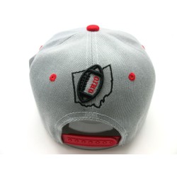 2202-01 CITY DOWN TOWN SNAP BACK OHIO GRY/RED